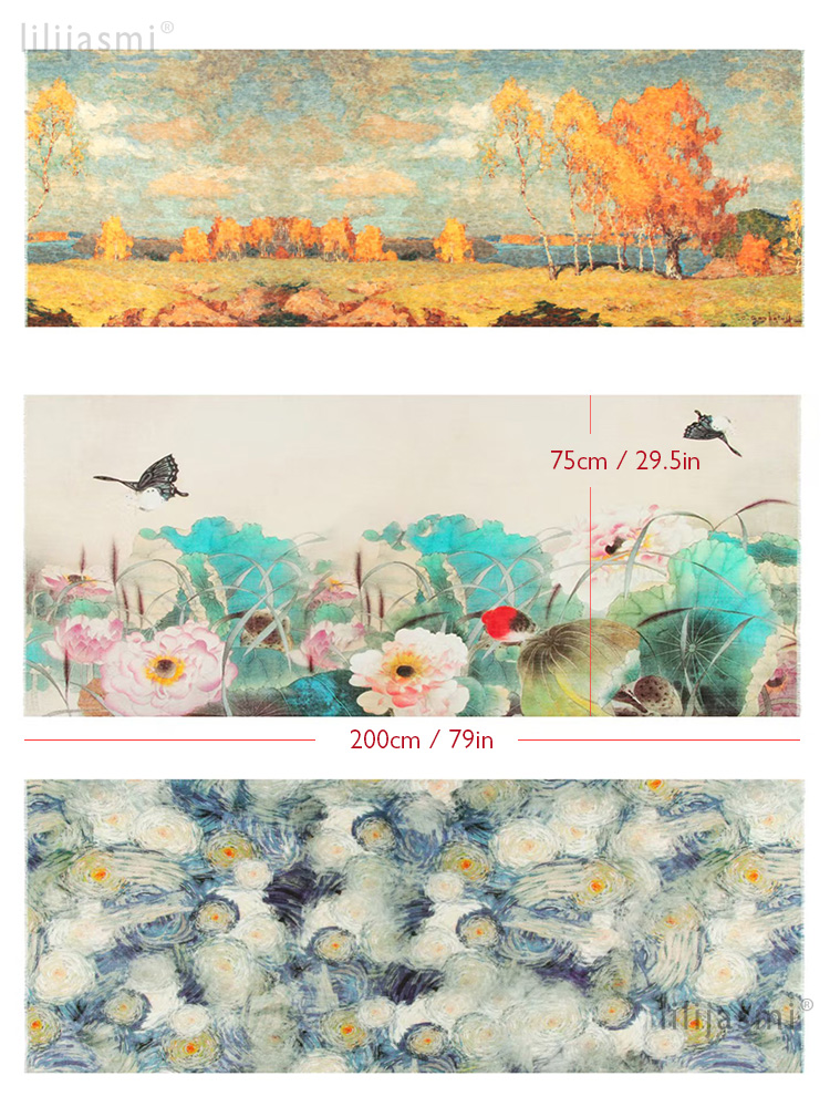 Master Art 100% laine mérinos super fine châle enveloppes écharpe ultra-légère printemps été 200x80 cm foulards de luxe dames Hijab Bandana