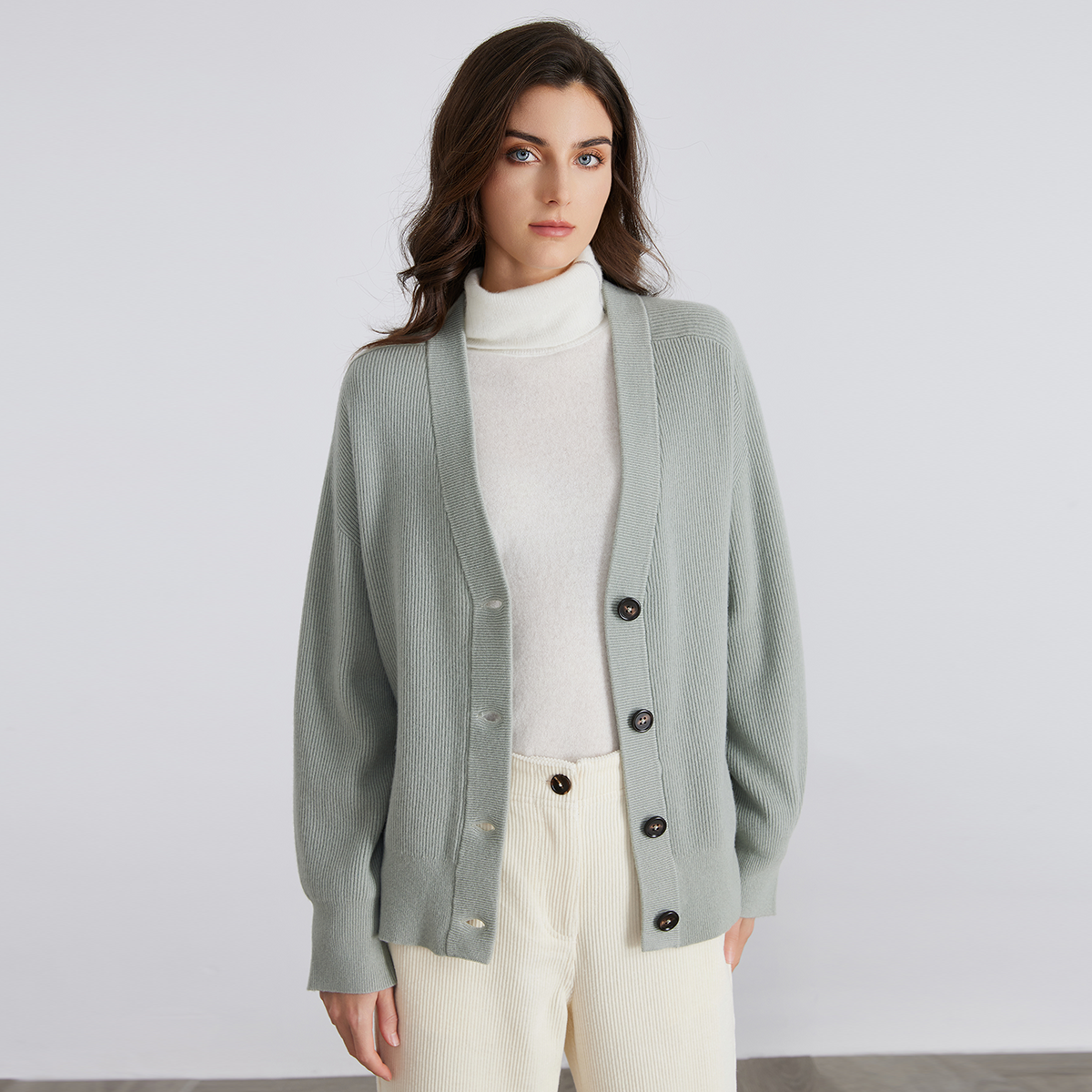 BC735 En stock, pull 100% laine, vêtements de luxe pour femmes, cardigan tricoté d'hiver, vêtements décontractés