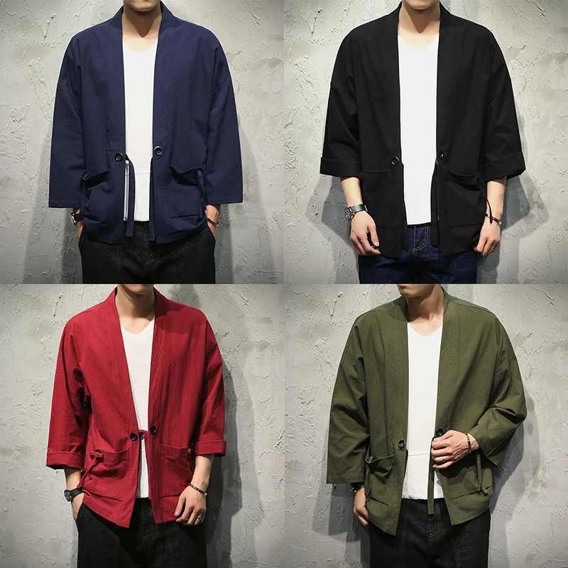 Kimono Haori Style japonais pour hommes et femmes, Cardigan Dragon chinois, vêtements traditionnels japonais, vêtements asiatiques