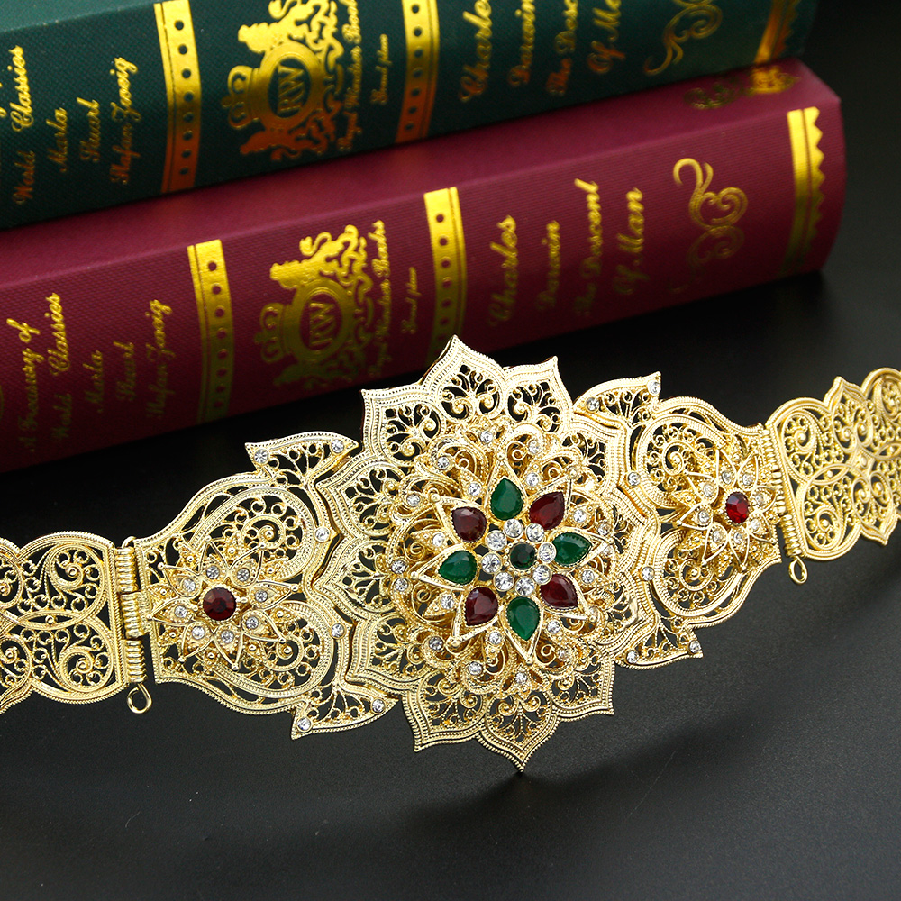 Ceinture Marocaine en Métal localité pour Femme, Bijoux de Mariage, Arabe et Algérien