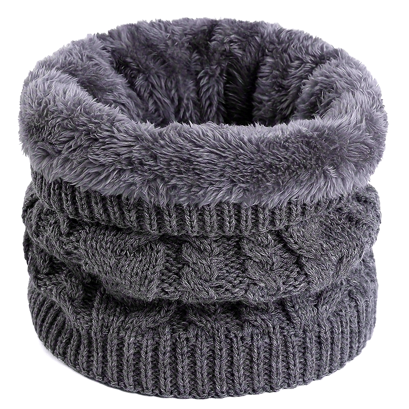Écharpe chaude de cou en Fiber de Polyester à la mode, adaptée aux accessoires d'hiver confortables pour hommes et femmes par temps froid