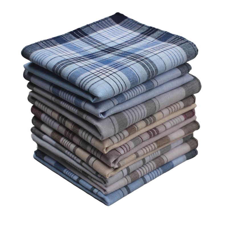 Mouchoir en satin de coton vintage de 38 cm, classique et doux, absorbant la transpiration, décoration d'intérieur, cadeau pour les aînés, 9 pièces, version fine