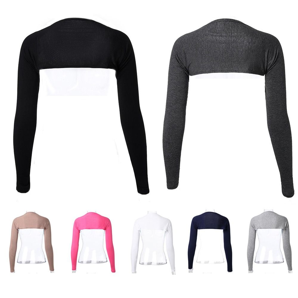 Châle de Bras Islamique à Manches sulfpour Femme, Haut Court Modal Doux, Extensible, Musulman