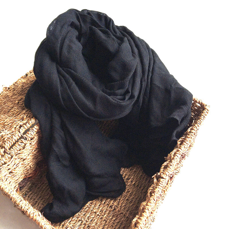Écharpes de couleur unie pour femmes, hijab turban pour femmes