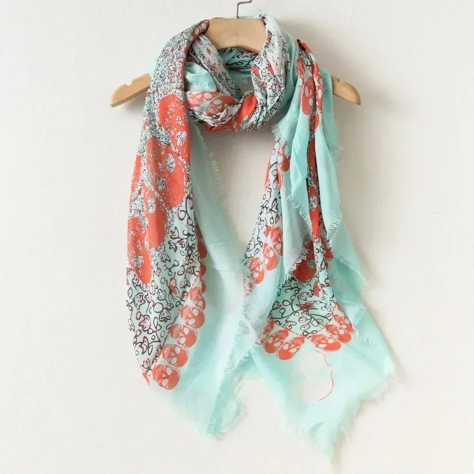 Écharpe chaude en coton Modal pour femmes, Style quatre saisons, grande écharpe carrée
