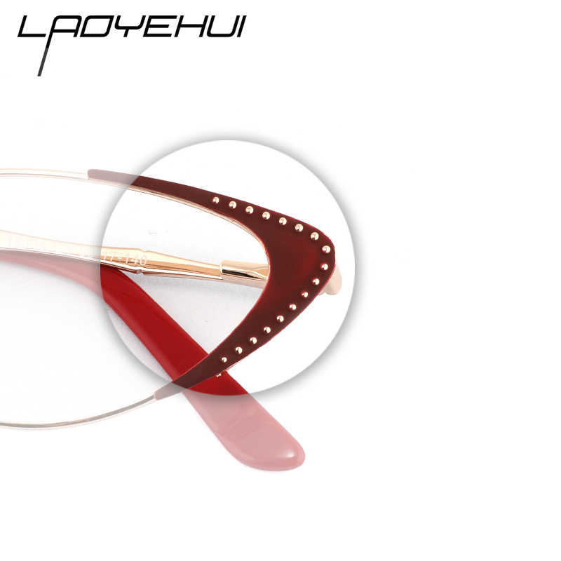 Montures de lunettes œil de chat pour femmes, lunettes vintage à rivets, lunettes optiques, anti-lumière bleue, contrevenants
