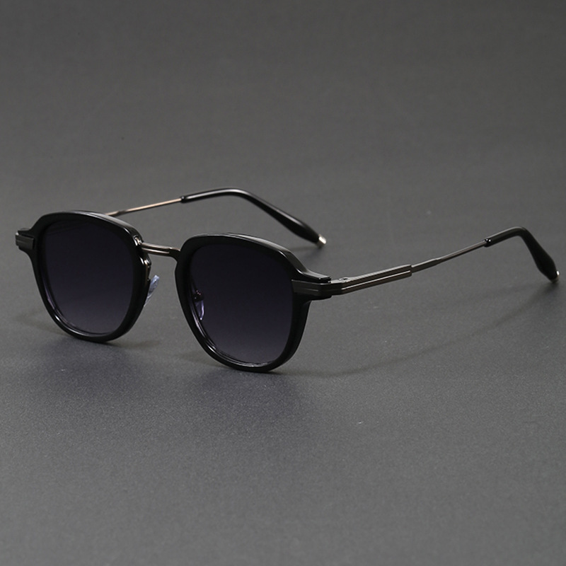 Lunettes de soleil rondes vintage pour femmes et hommes, lunettes tendance, monture ronde géométrique rétro, design simple, protection UV400, hommes femmes