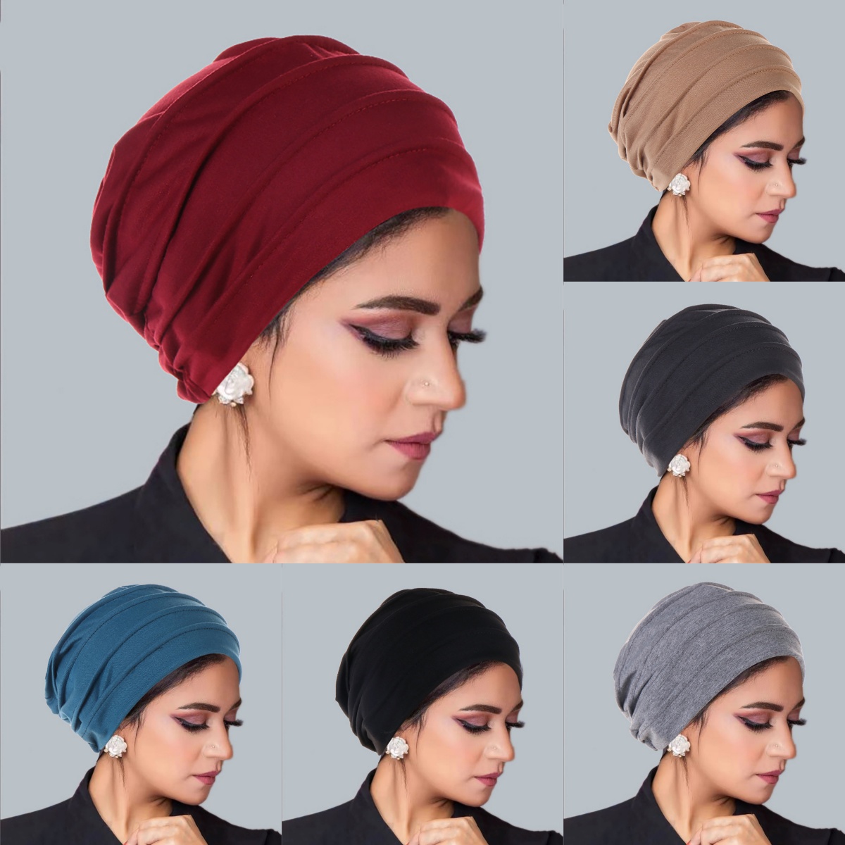 Nouveau musulman froissé Turban casquette couleur unie femmes Hijabs islamique chimio casquette foulard dames tête enveloppement couverture Hijab écharpe