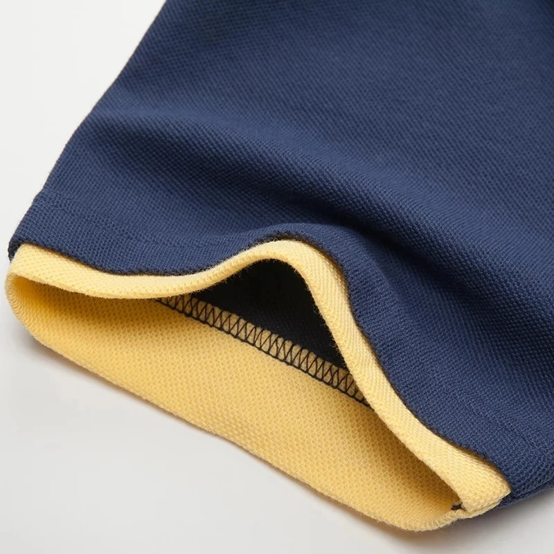 T-shirt en coton 95% pour homme, vêtements d'été à manches courtes, hauts de qualité supérieure pour homme, tee-shirt décontracté, polo noir et blanc pour homme