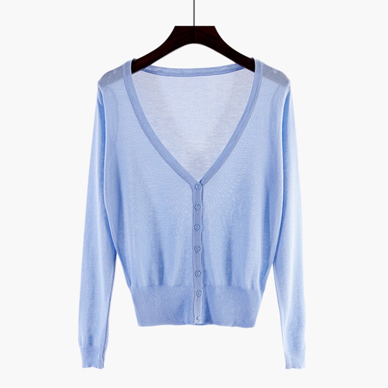 Cardigan femmes pull tricoté printemps automne été Protection solaire vêtements femme Cardigans femmes mince veste manteau dames hauts