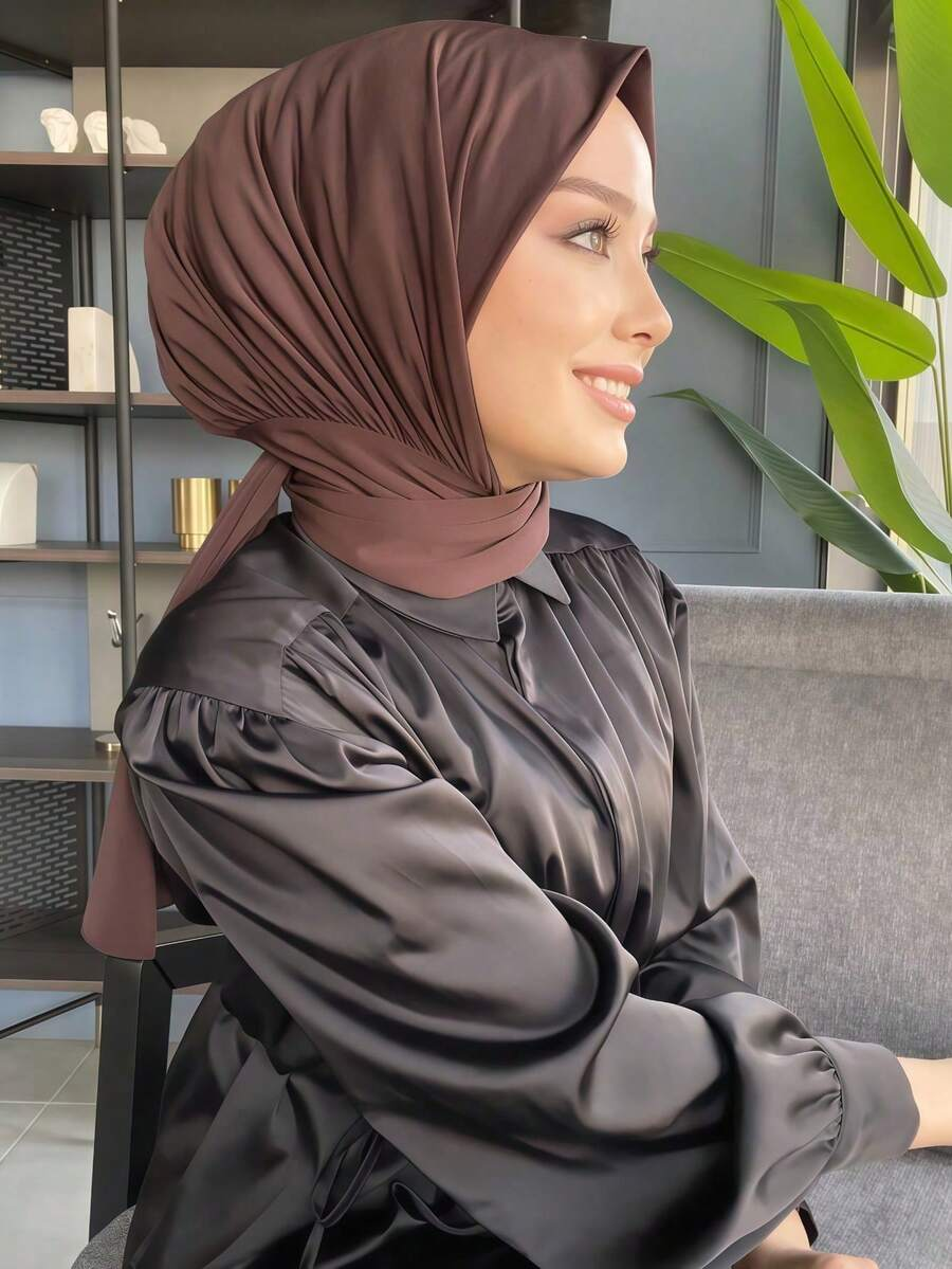 Hijab instantané pour femmes musulmanes, prêt à porter, couvre-tête complet, foulard, bonnet uni, châles pour le cou et la tête