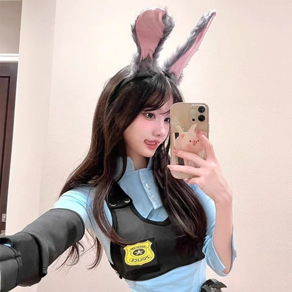 Serre-têtes mignons en forme d'oreilles de lapin, accessoires photo pour filles, bandeaux pour cheveux, coiffures de cosplay pour fête, déguisement de Pâques