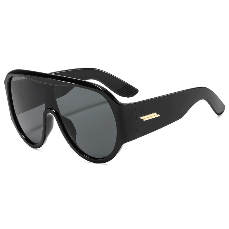 Nouvelles lunettes de soleil surdimensionnées de style pilote, tendance pour femmes et hommes, lunettes de soleil de luxe pour la conduite, protection UV400