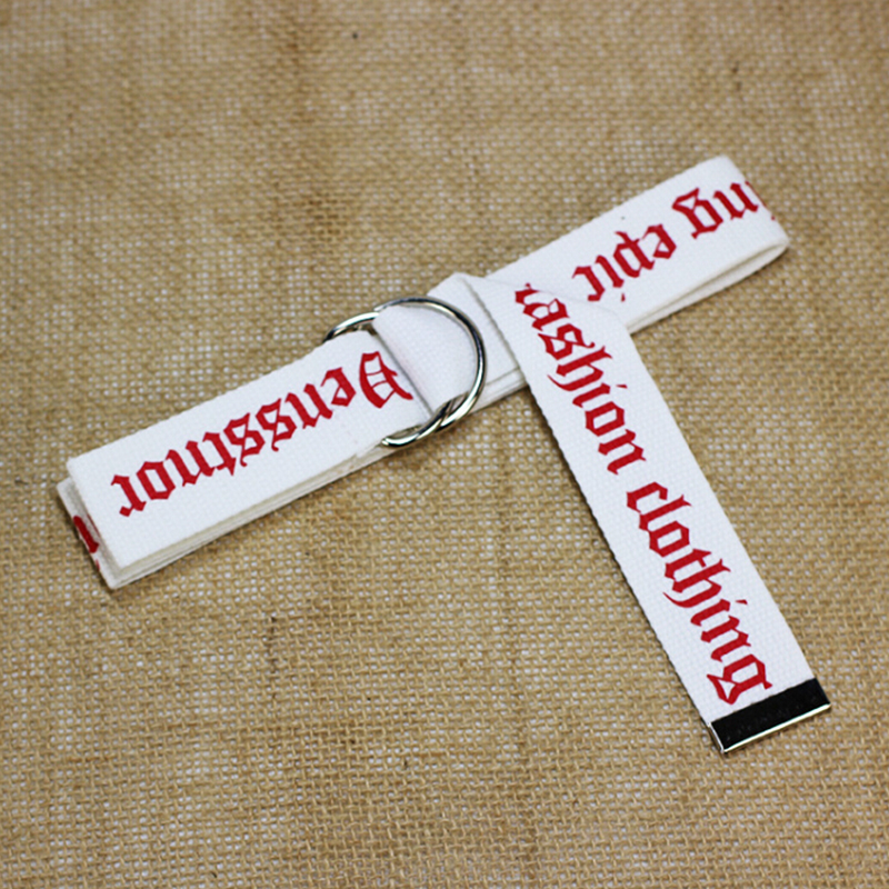 Ceinture en toile de Nylon neutre pour femmes et hommes, ceinture à boucle avec anneau en D, 130cm