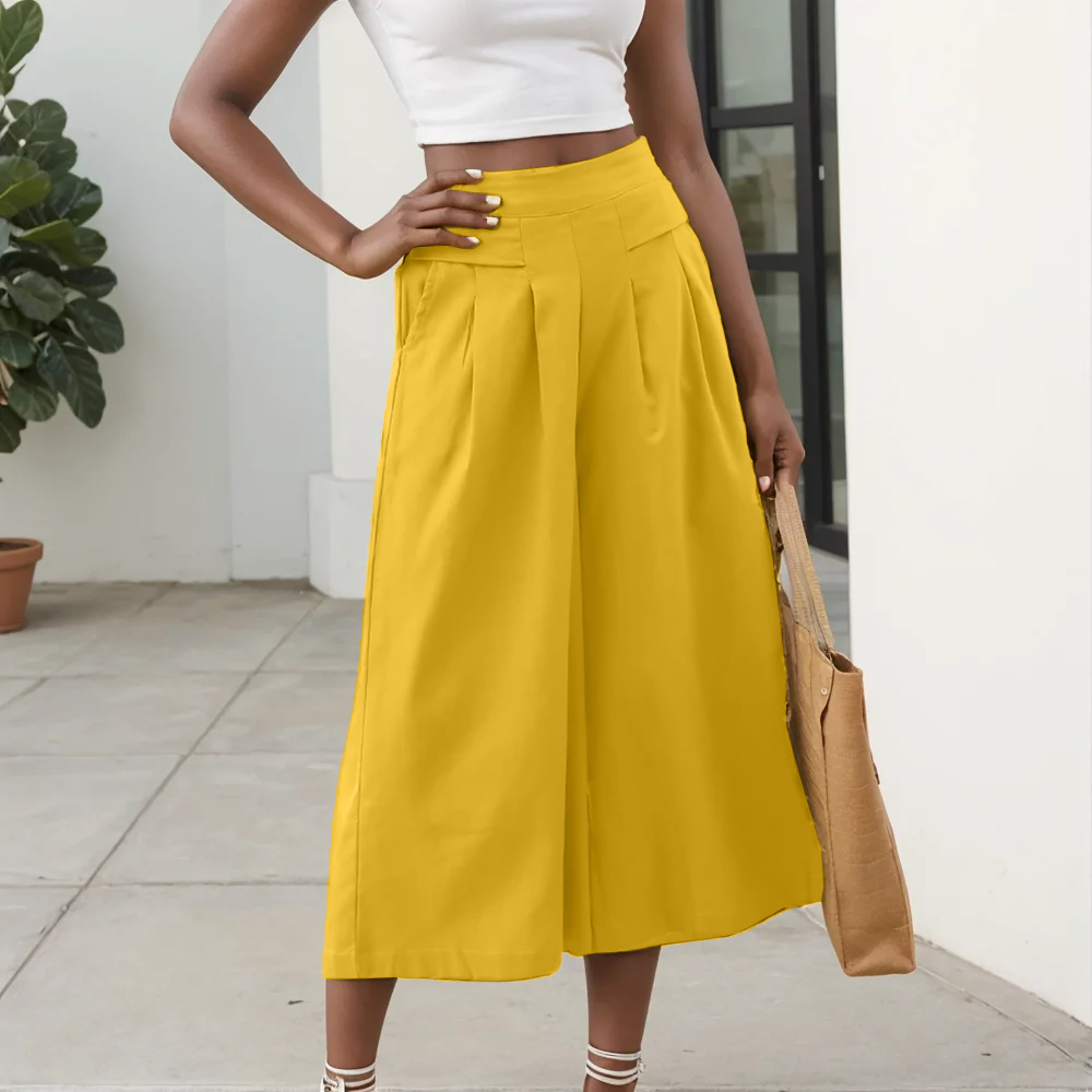 2025 femme pantalons d'été pour femmes coton lin grande taille pantalon à jambes larges solide élégant ample OL jeune mode quotidien élastique pantalon