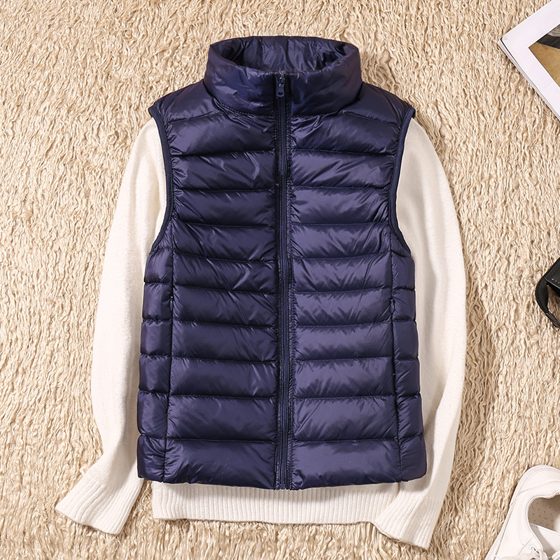Femmes sans manches gilet vestes hiver mode mâle coton rembourré gilet manteaux femmes col montant chaud gilets vêtements