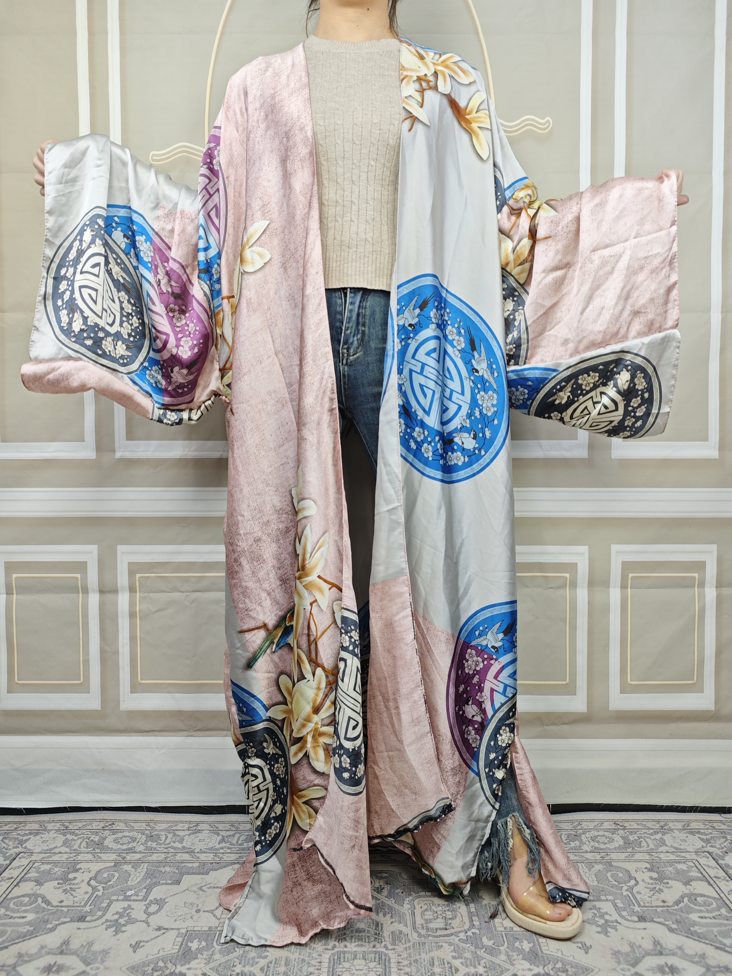 Robes africaines grande taille pour femmes, kimonos College, moyen-orient, dame musulmane, cardigans longs pour les vacances, été