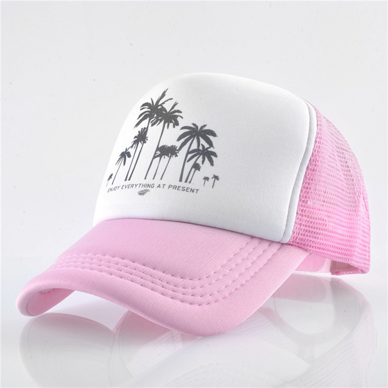 Casquette de Baseball en maille pour hommes et femmes, Style plage, cocotier, Sport de plein air, camionneur, marque Hip Hop, Gorra