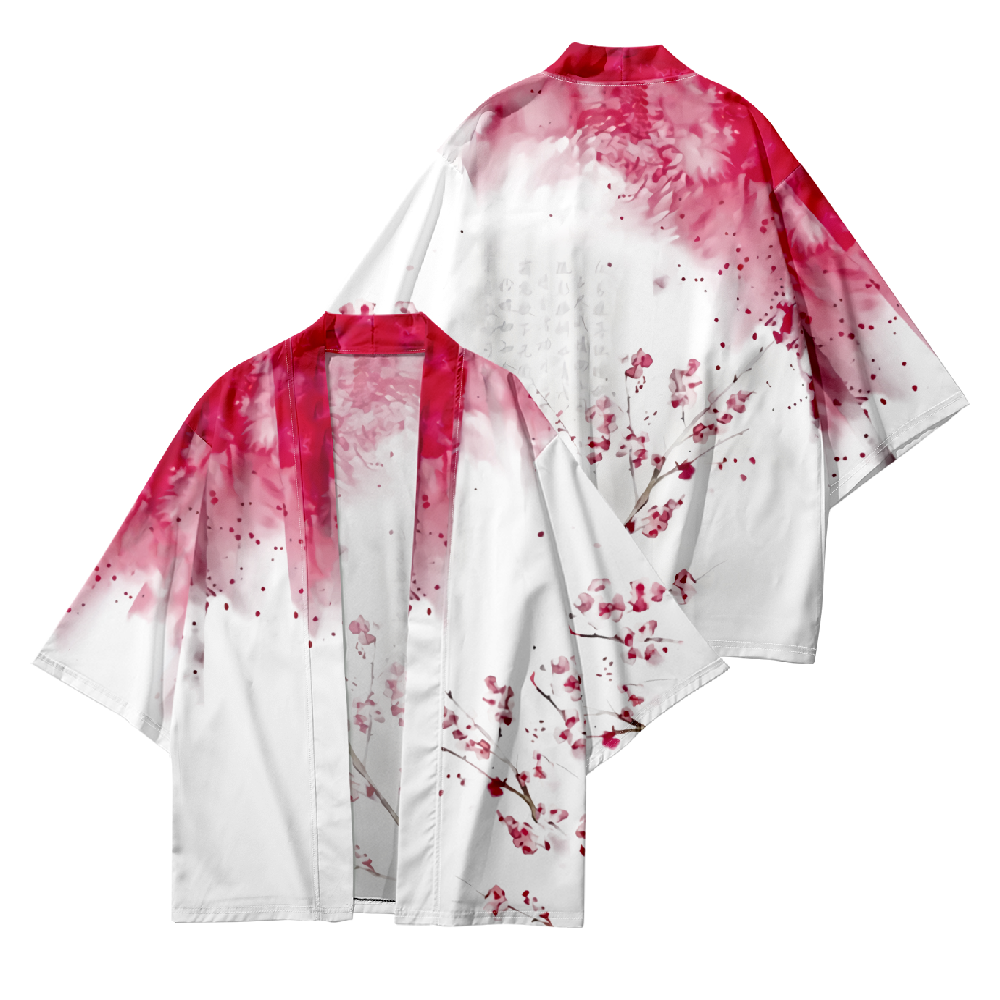 Kimono japonais pour homme, chemise à imprimé floral vintage, vêtements Harajuku, cardigan pour homme, kimono traditionnel Haori pour femme