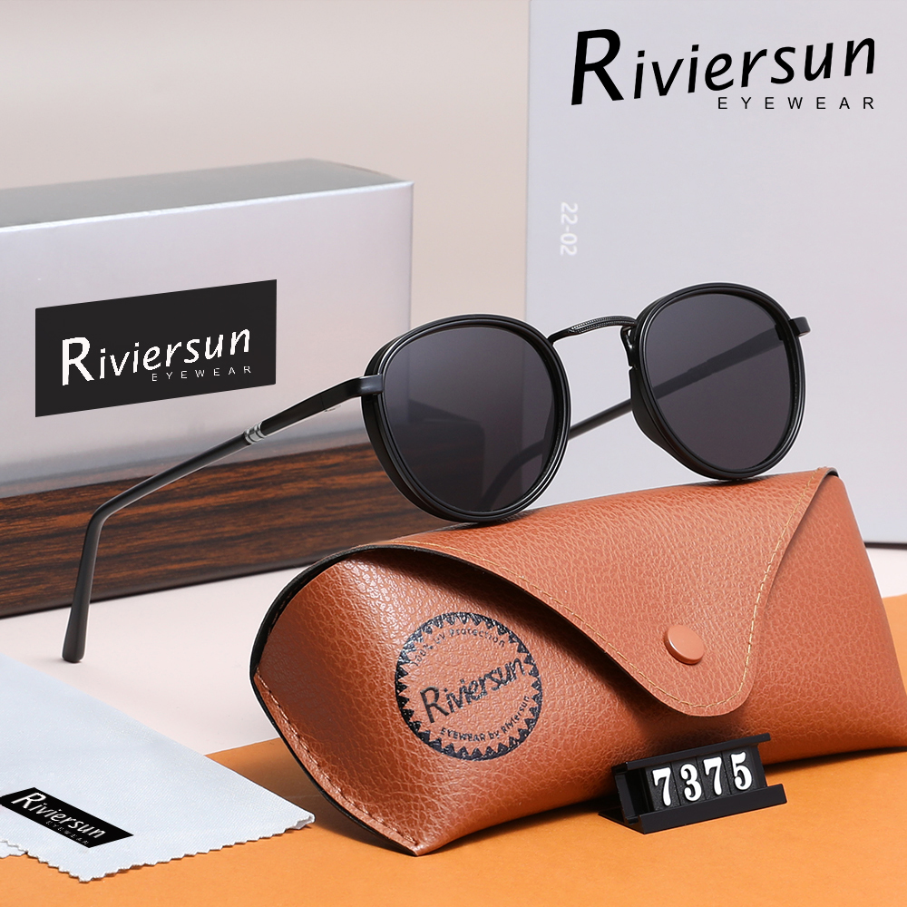 Lunettes de soleil rondes rétro pour hommes et femmes, polarisées, Design de luxe, accessoires de lunettes de conduite de haute qualité, UV400