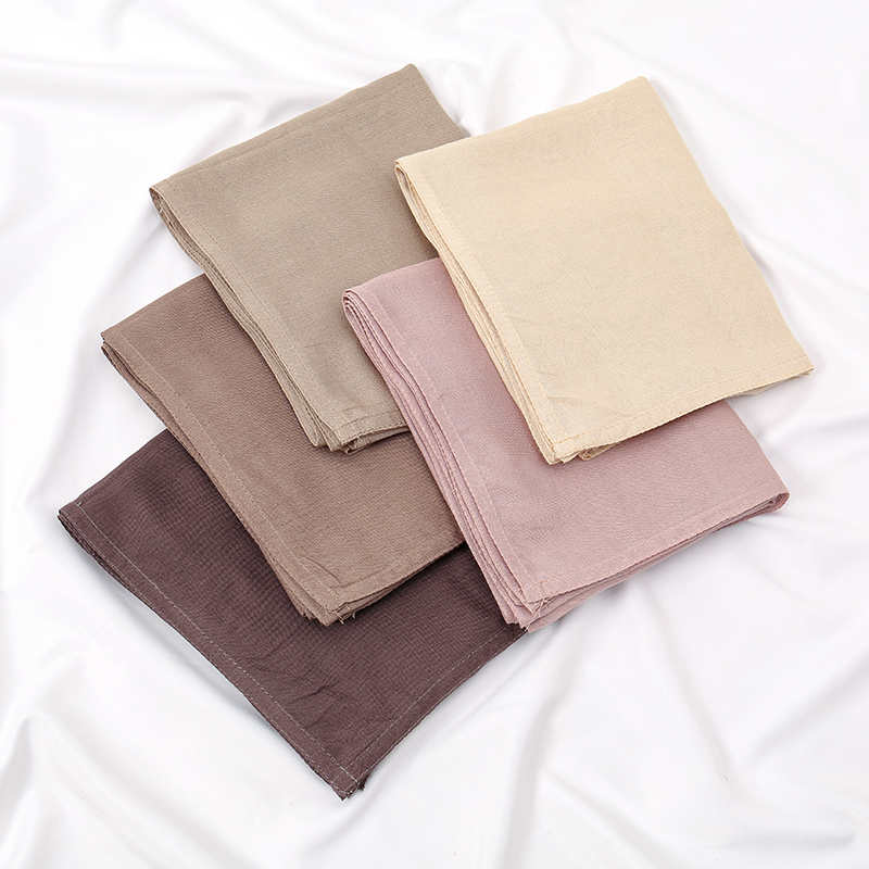 170*70 cm musulman Modal femmes Hijab rayonne coton châles pour femmes plaine écharpe petite taille foulard islamique Turban bandeau