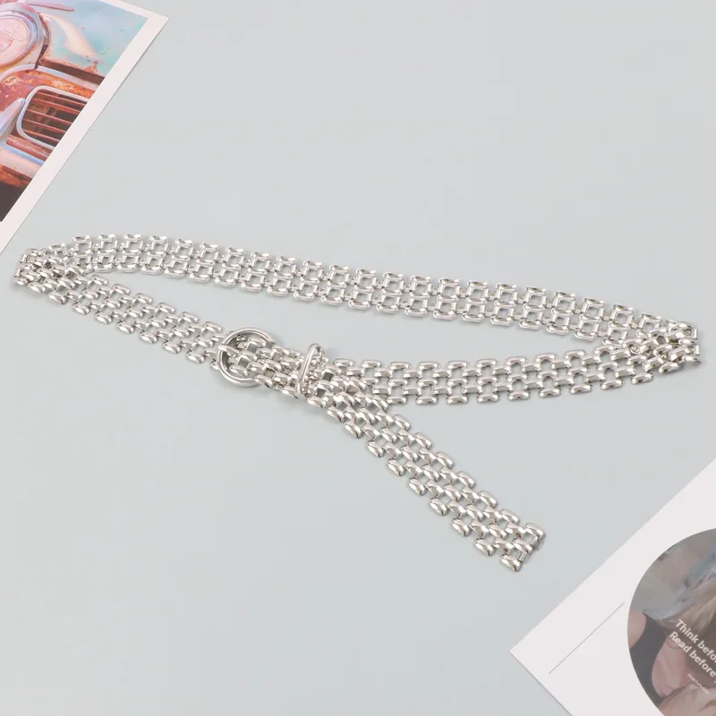 Ceintures pour femmes de luxe mode Cool or argent taille chaîne nouvelle tendance ceinture décoration costume jean jupe ceinture Banquet Punk