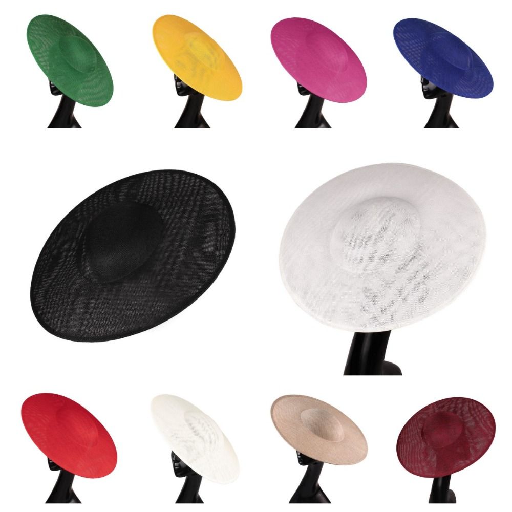 Chapeau bibi vintage pour femme, couleur unie, en maille, à large bord, style années 20, accessoire de cheveux pour mascarade