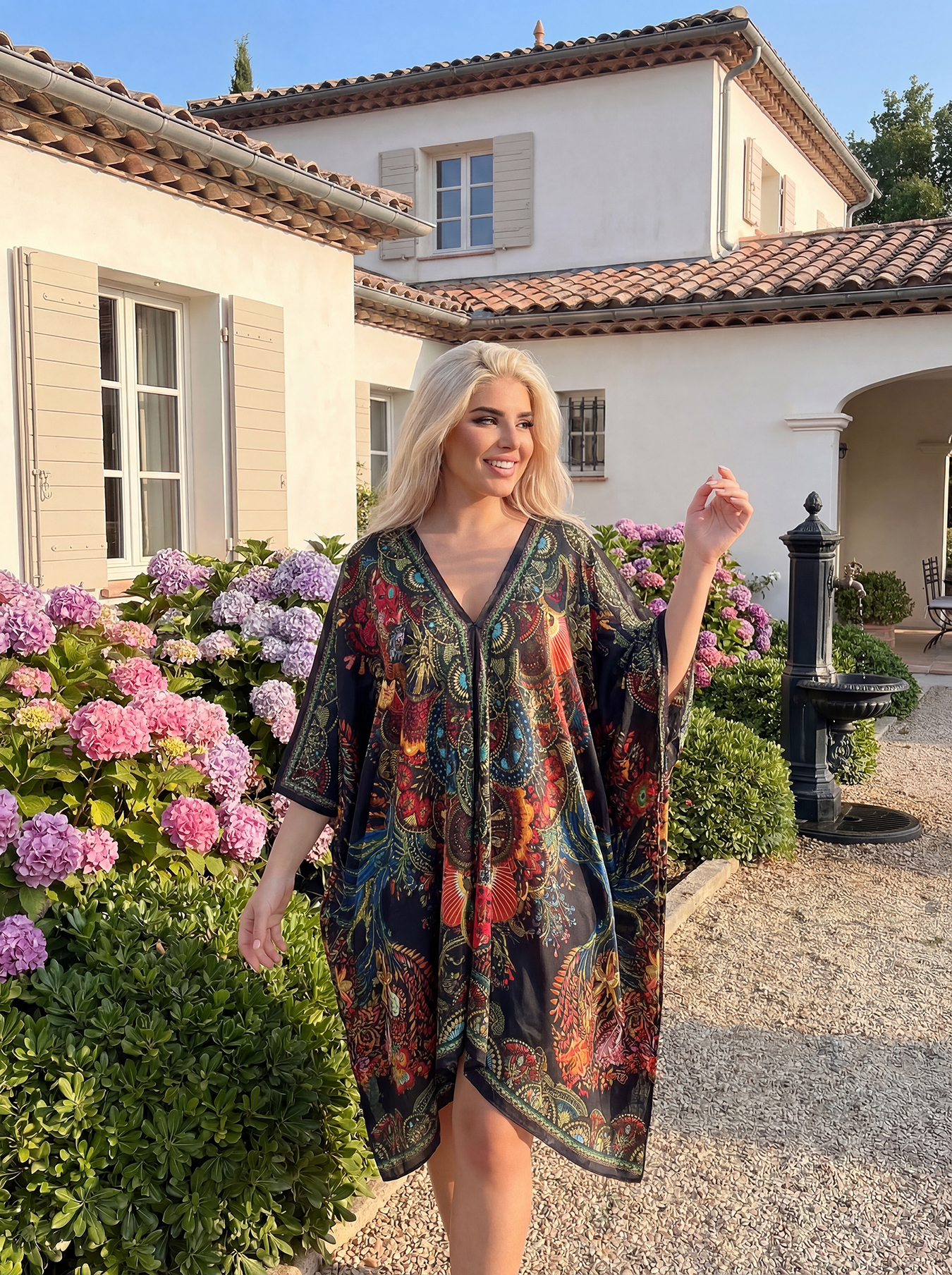 Écharpe Châle Femme Imprimé Floral Papillon Paon Tendance, Décontractée et Élégante, Accessoire de Mode Doux