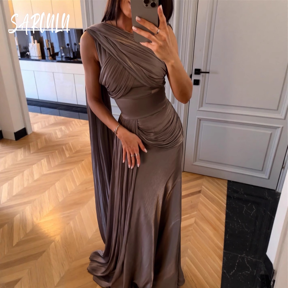 Robe de soirée en Satin avec ruban plissé, à la mode, sans manches, élégante, robe de bal, printemps été, S-2XL, en vente, vêtements de danse