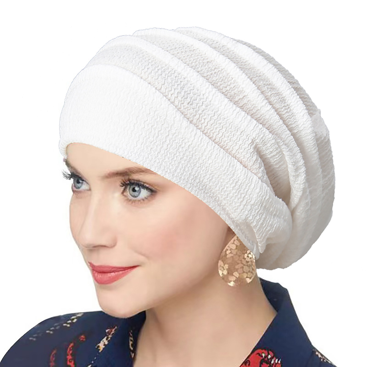 Turban Hijab froissé pour femmes, couleur unie, Bonnet indien doux et élastique, écharpe de tête, casquette de chimiothérapie