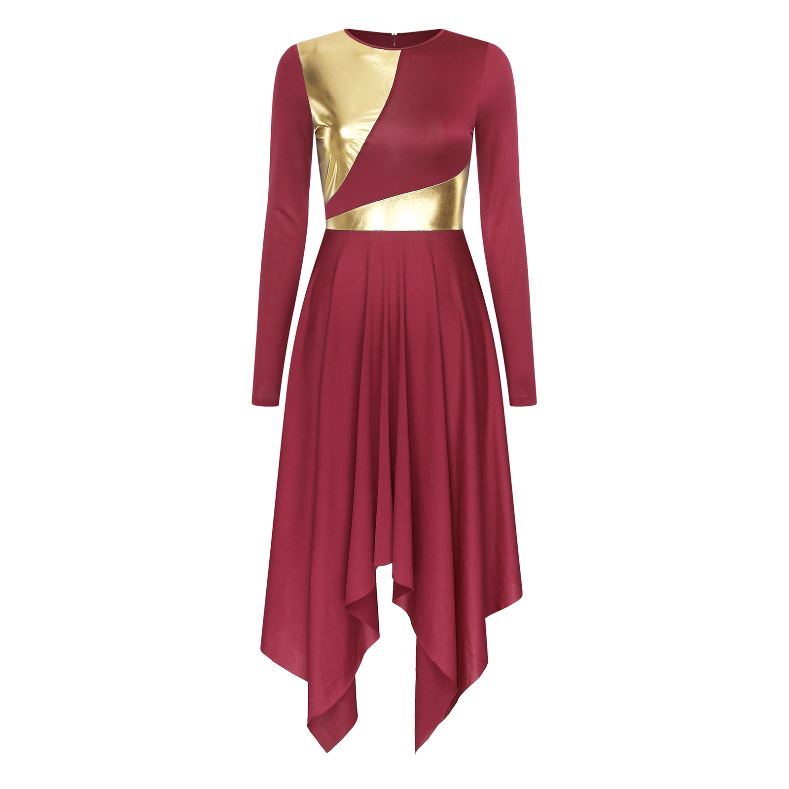 Robe tunique de danse lyrique pour femmes adultes, robe de chœur d'église, culte liturgique, Costume de spectacle de danse contemporaine