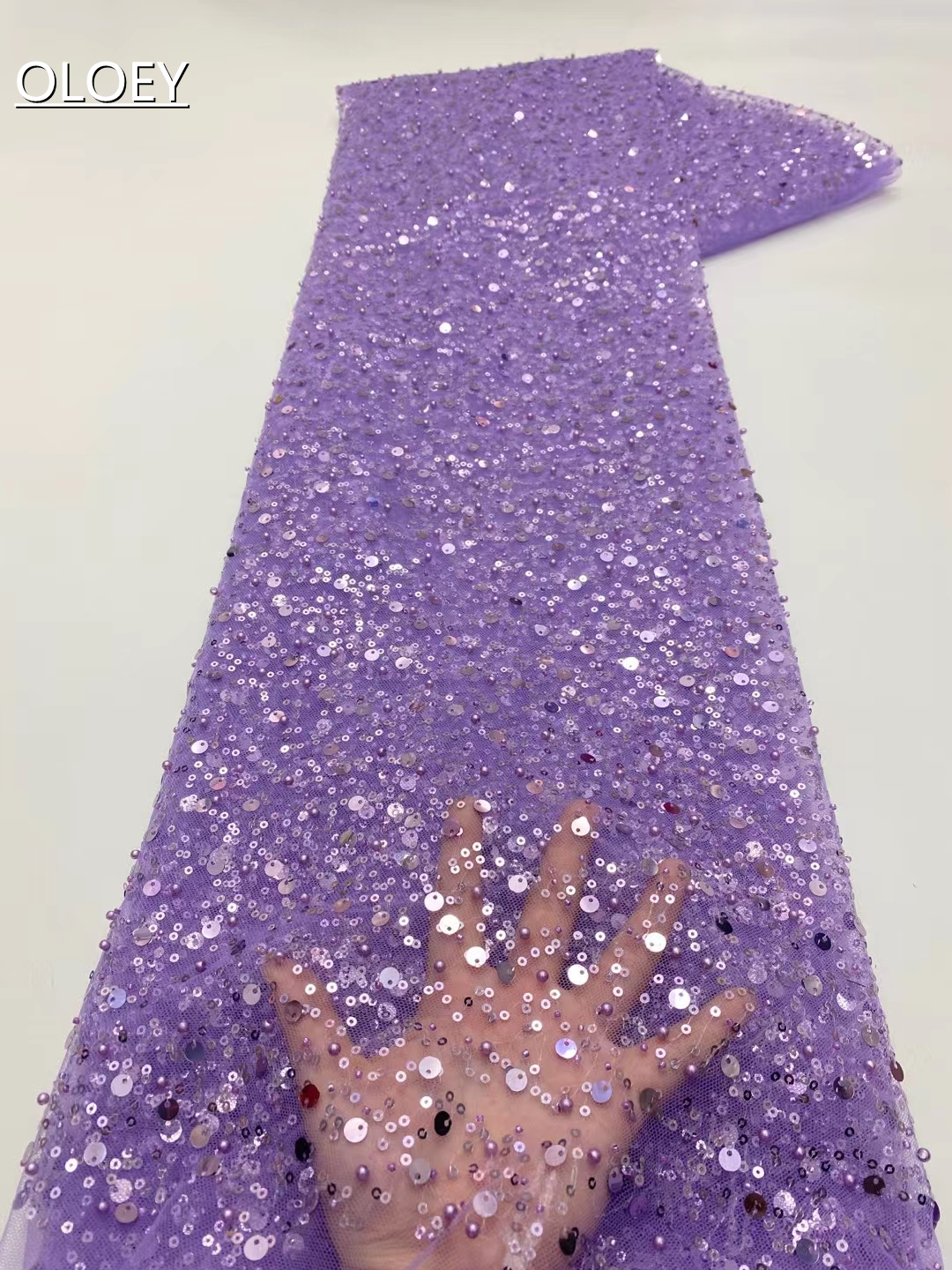 Tissu de dentelle africaine élégante brodée de perles et de sequins nigériens pour mariage et fête 2026 XZX3266