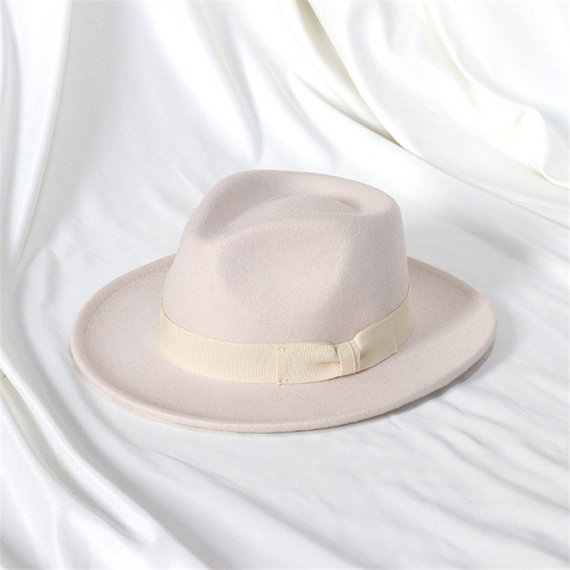Chapeau Fedora en feutre avec nœud en forme de cœur, petit bord relevé, chapeau haut de forme vintage pour homme, chapeau de jazz, gorras para hombres