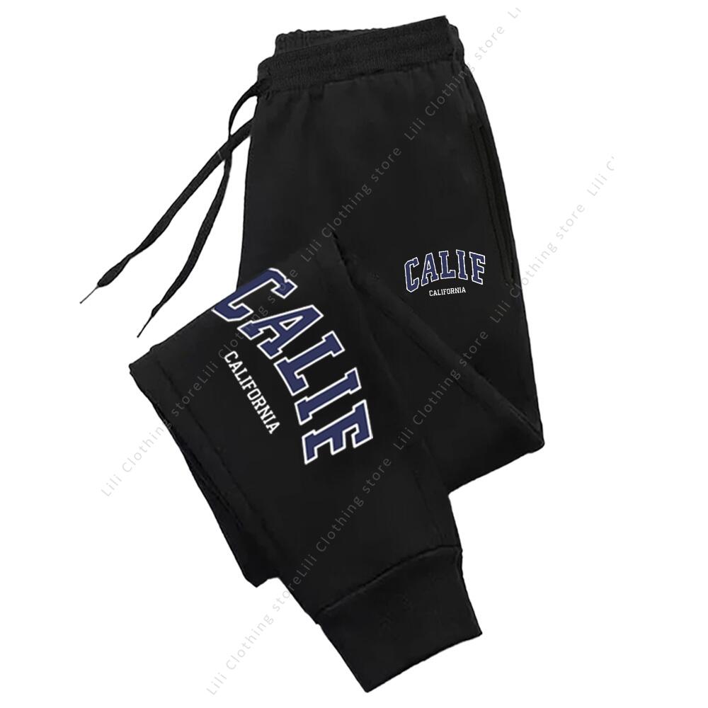 Pantalons pour femmes pantalons de haute qualité automne hiver CALIF lettre imprimer sport décontracté pantalons de survêtement en plein air course survêtement pantalon femme