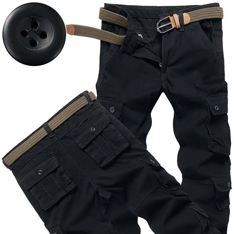 Pantalon Cargo Vintage pour Homme, Vêtement de Luxe, de Haute Qualité, Grande Taille, Coupe Régulière, Style Coréen, pour Randonnée en Plein Air