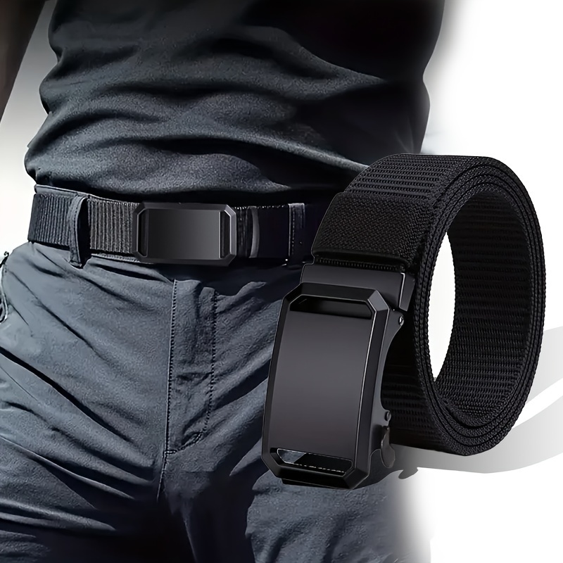 Ceinture tactique pour homme en nylon respirant, équipement de plein air, ceinture en toile de designer respirante pour homme