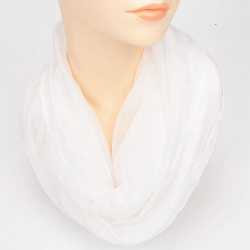 Bavoir de protection en mousseline de soie, couleur Pure, écharpe à col sauvage, douce, légère, respirante, décorative, pour la plage, gaze de protection solaire, D62, printemps-automne