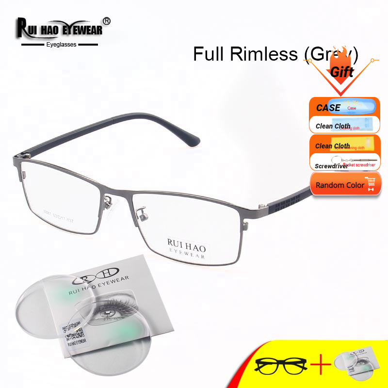 Monture de lunettes rectangulaire pour hommes, personnalisable avec verres en résine, pour myopie, lecture, lunettes progressives 8887