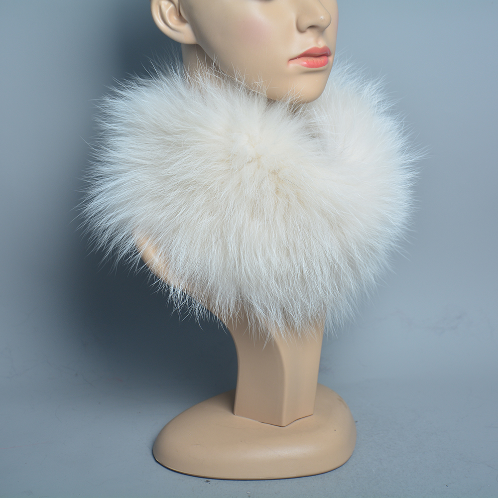 Écharpe en vraie fourrure de renard pour femme, tricotée, chaude, naturelle, élastique, chauffe-cou, luxe russe, bandeaux d'hiver, hiver