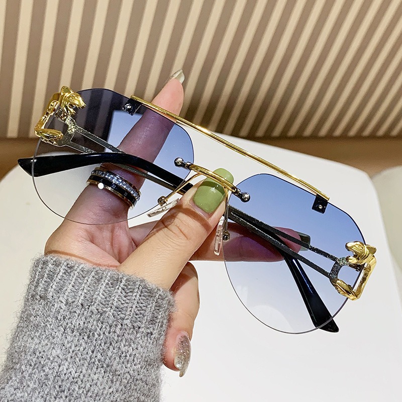 Sans monture femmes Lunettes De Soleil De luxe concepteur Vintage Uv400 hommes Lunettes De Soleil Lunette nuances De Soleil Femme Gafas De Sol Mujer Lentes