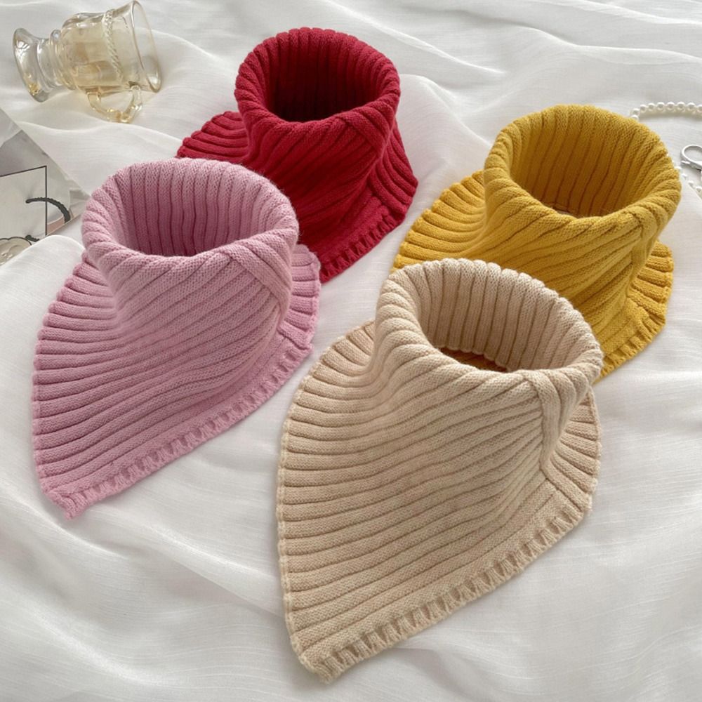 Écharpe tricotée à faux col pour femme, chaude, col roulé, chauffe-cou, détachable, coupe-vent, hiver