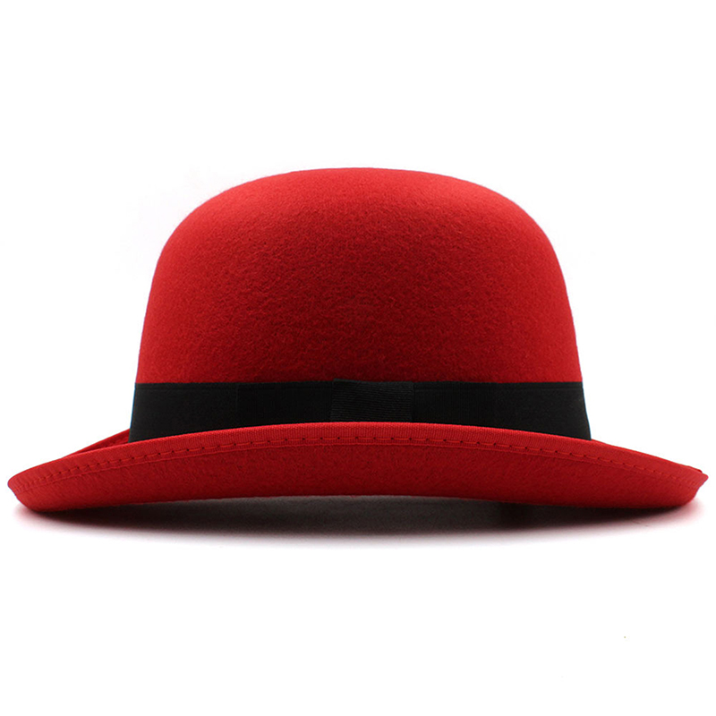 Chapeaux melon classiques Vintage en feutre pour hommes et femmes, casquettes Derby à jante en rouleau, chapeaux Fedora, chapeau de Jazz Hip-hop britannique, casquettes de fête