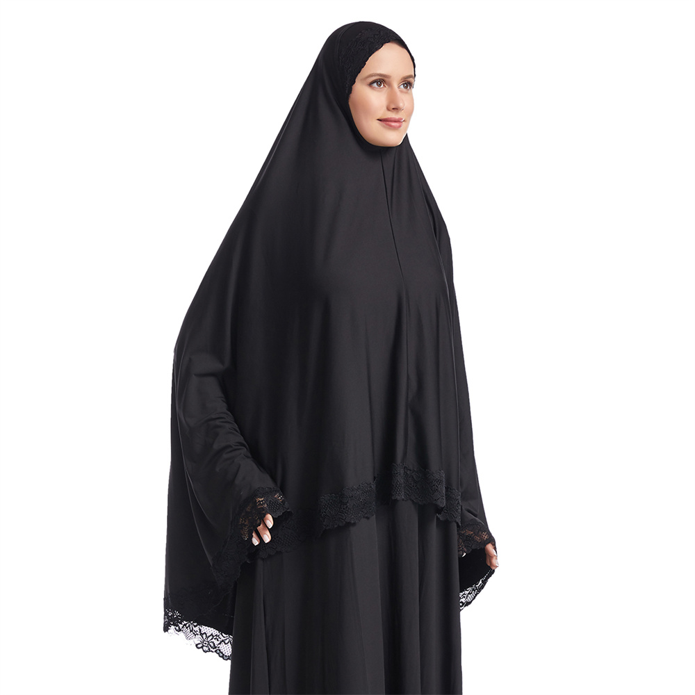 Longue Khimar Eid Ramadan femmes musulmanes Abaya Hijab robes Burqa foulard islamique prière vêtement aérien Turban voile vêtements