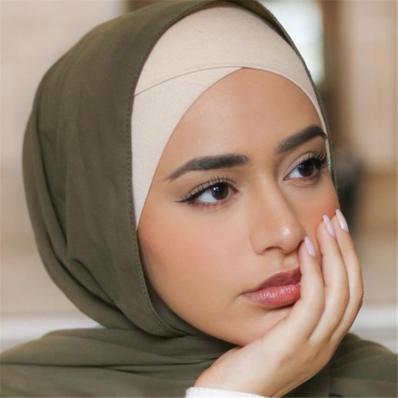 Foulard de tête en coton pour femmes musulmanes, sous-écharpe, hijab commandé, turban, enveloppement de sauna, casquette, châle, écharpe Islam, bande de sauna intérieure, bonnet