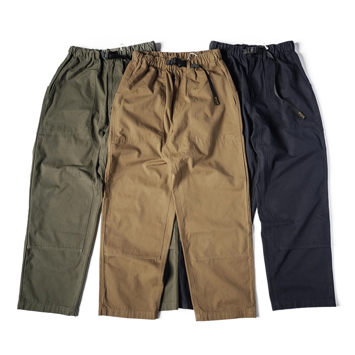 Pantalon d'escalade en toile à double genou pour homme, pantalon de randonnée cargo en plein air, non stock
