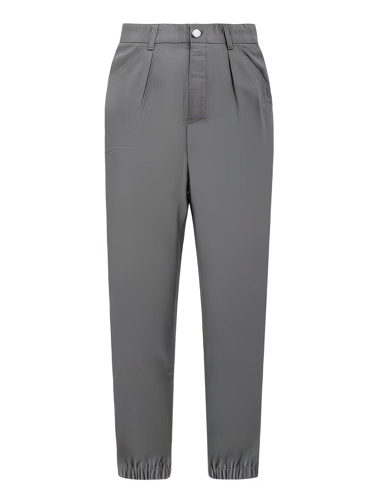 Pantalon cargo décontracté pour femmes, tendance streetwear, avec poches et taille élastique, idéal pour les trajets quotidiens et le quotidien