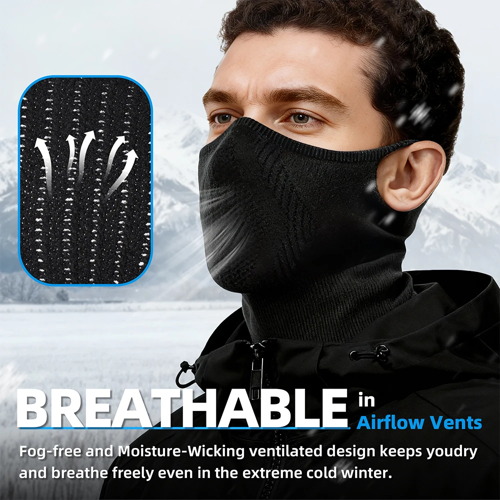 Bandana pour temps froid, écharpe thermique d'hiver, coupe-vent, masque facial de Ski, sport, cyclisme, Snowboard, randonnée en plein air, cache-cou pour hommes