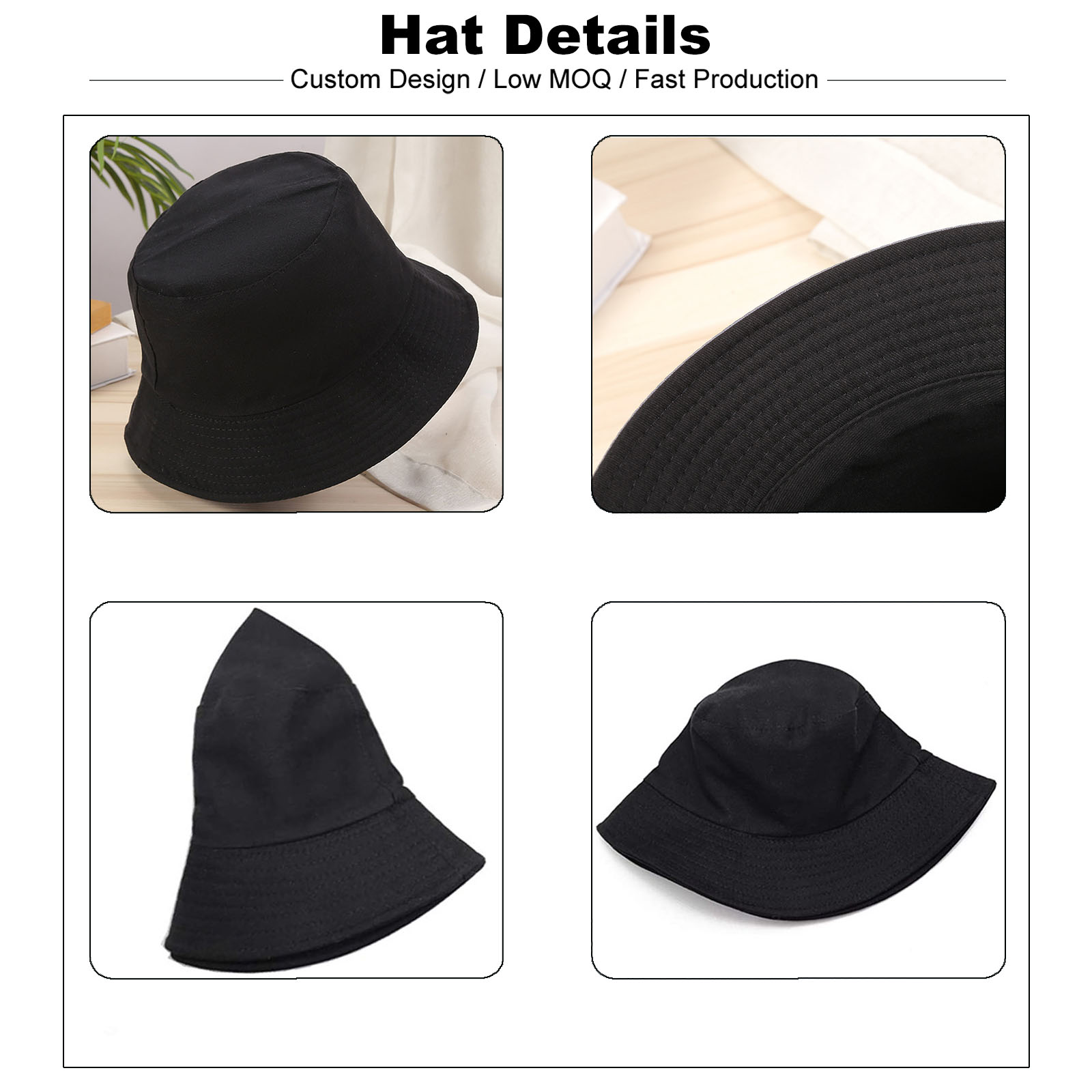 Chapeaux de pêche personnalisés avec broderie de lettres et de noms pour hommes et femmes, chapeau de soleil d'été, design personnalisé, casquettes en coton avec logo, dropshipping