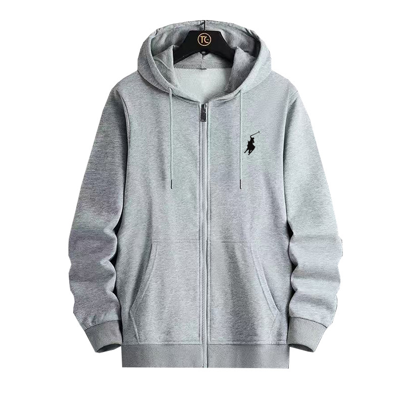 Ensemble de sweat-shirt pour homme RL avec logo brodé et fermeture éclair, sweat-shirt à manches longues pour l'automne/hiver