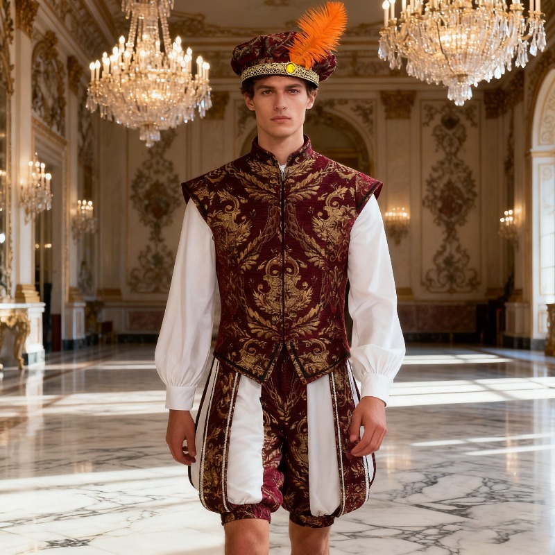 Chapeau Tudor médiéval avec plume pour hommes et femmes, Costume victorien élisabéthain de la Renaissance, Bonnet Royal, casquette à Muffin ronde pour adultes